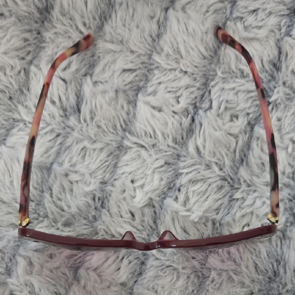 Tory Burch Burgundy Sunglasses with Case - Picture 3 of 15